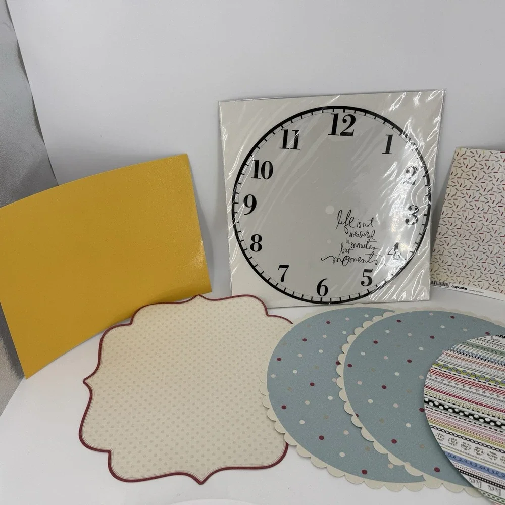 Large Mixed Lot Of‎ Scrapbooking Supplies-Paper Cardstock Embellishments Sticker